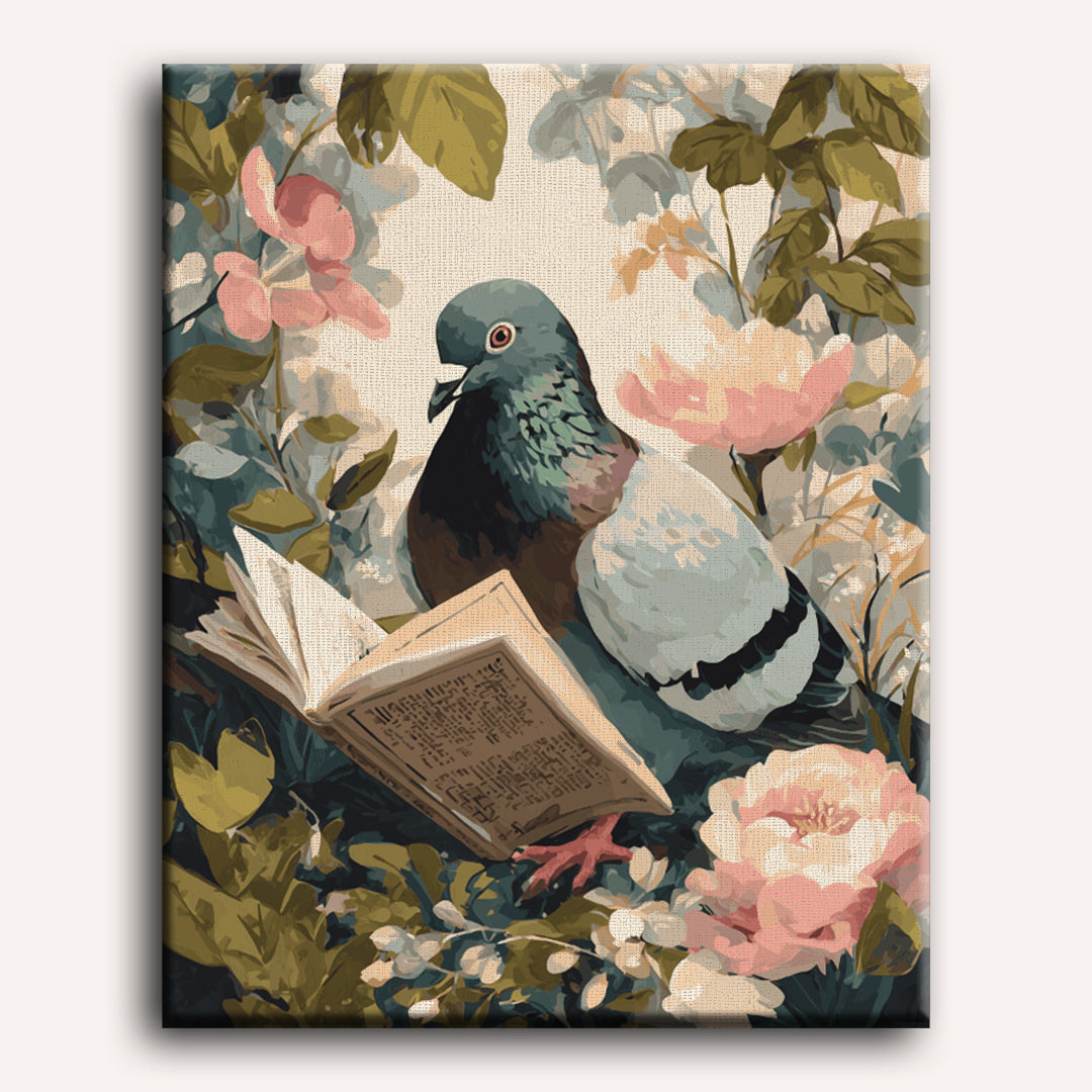 Literary Pigeon in Bloom