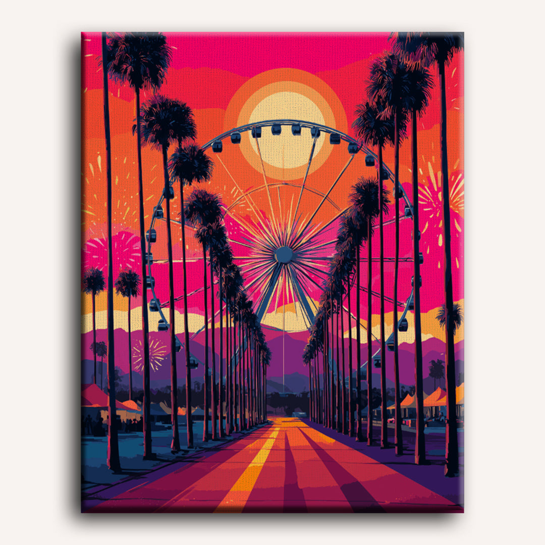 Colorful Festival Path