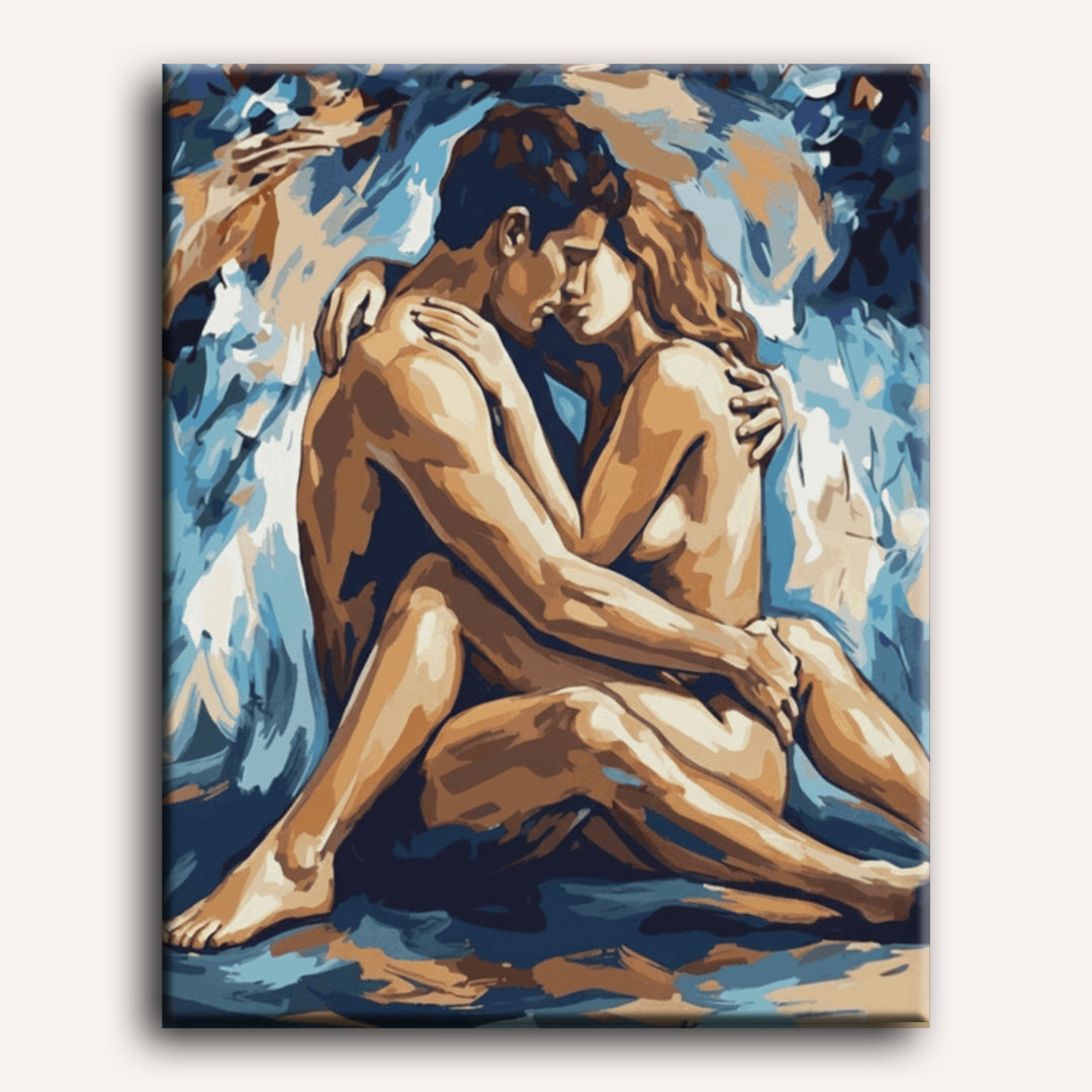 Romantic Couple in Abstract