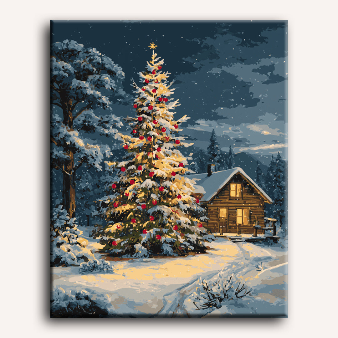 Silent Night Snow Scene