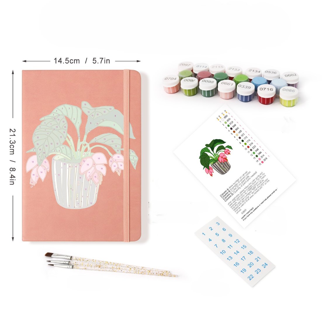 Houseplant Harmony: Paintable Notebook