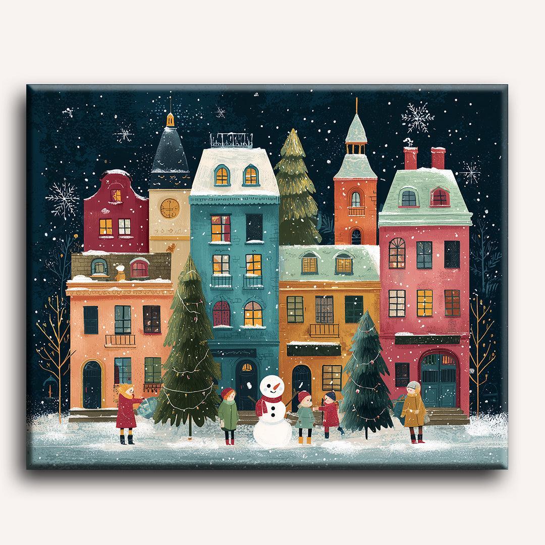 Winter Wonderland Snow Scene