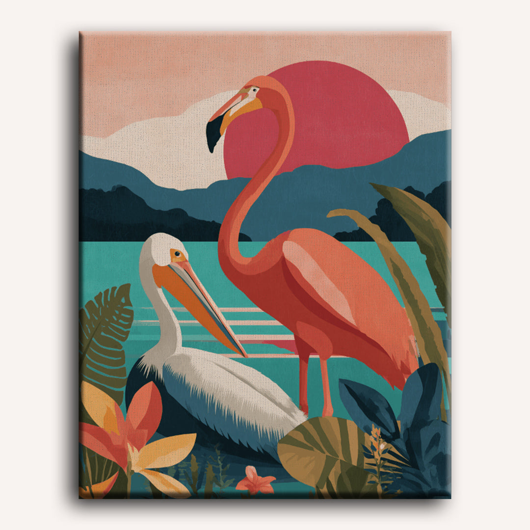 Tropical Dreams Horizon | Paint by Number