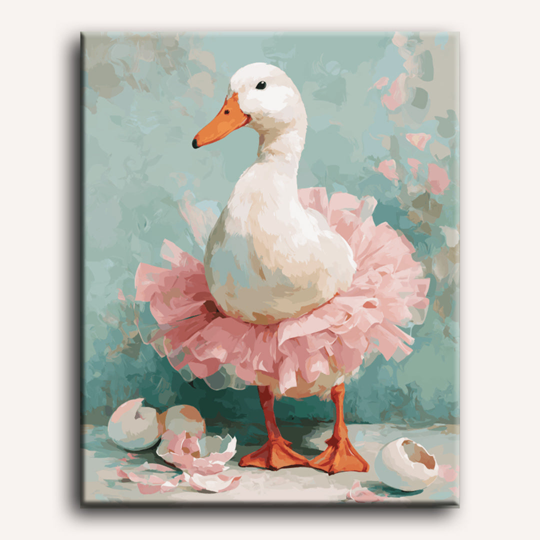 White Goose Ballerina | Paint by Number