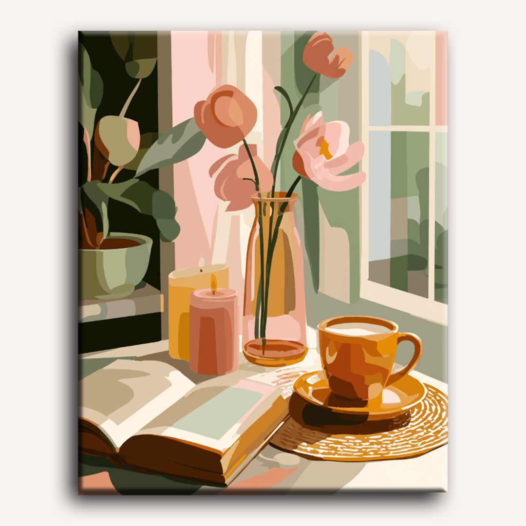 Cozy Window Scene | Paint by Number