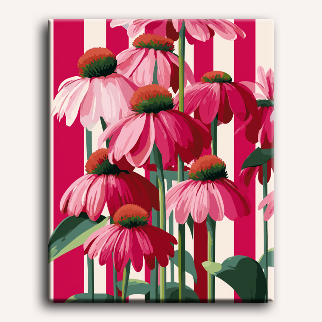 Vertical Blooms & Bold Stripes