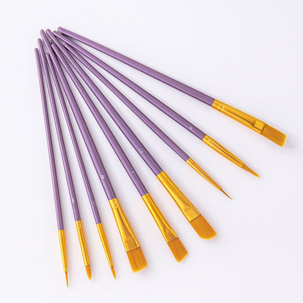 Complete 10-Piece Paintbrush Collection