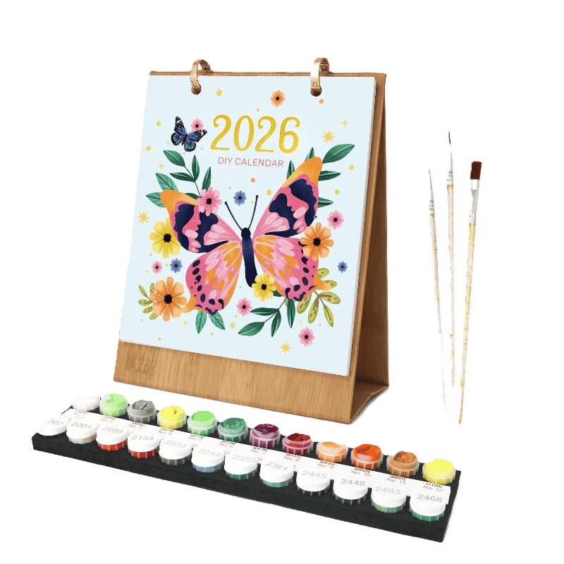 Butterfly Whimsy Desk Calendar 2026