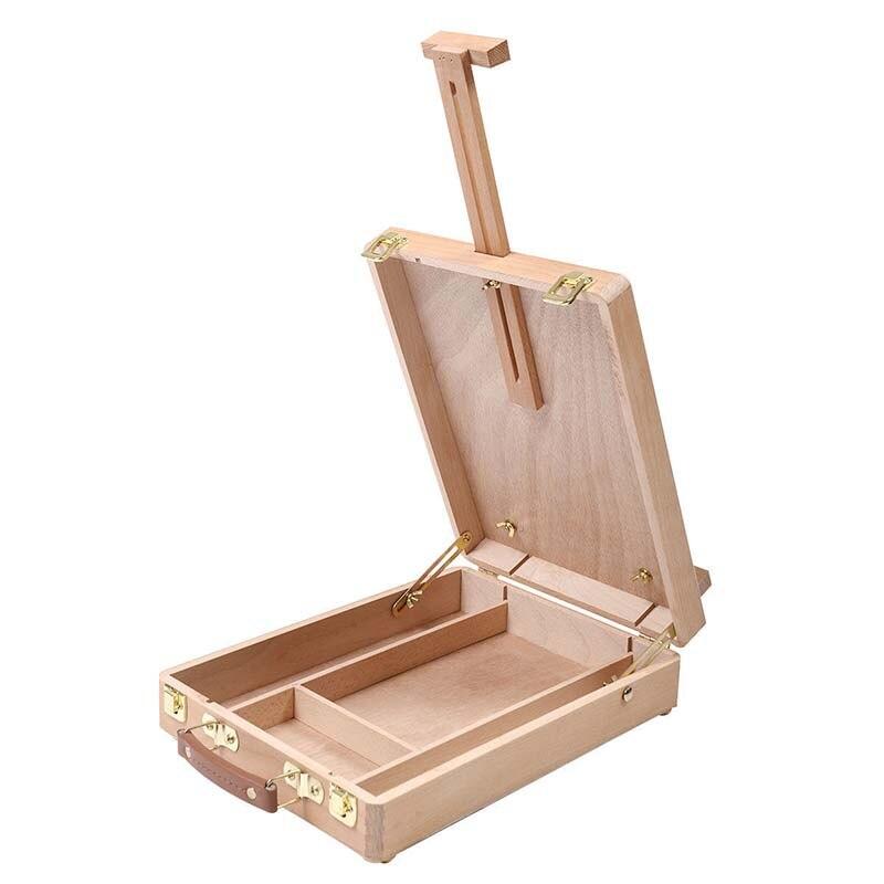 Elegant Wooden Easel & Storage