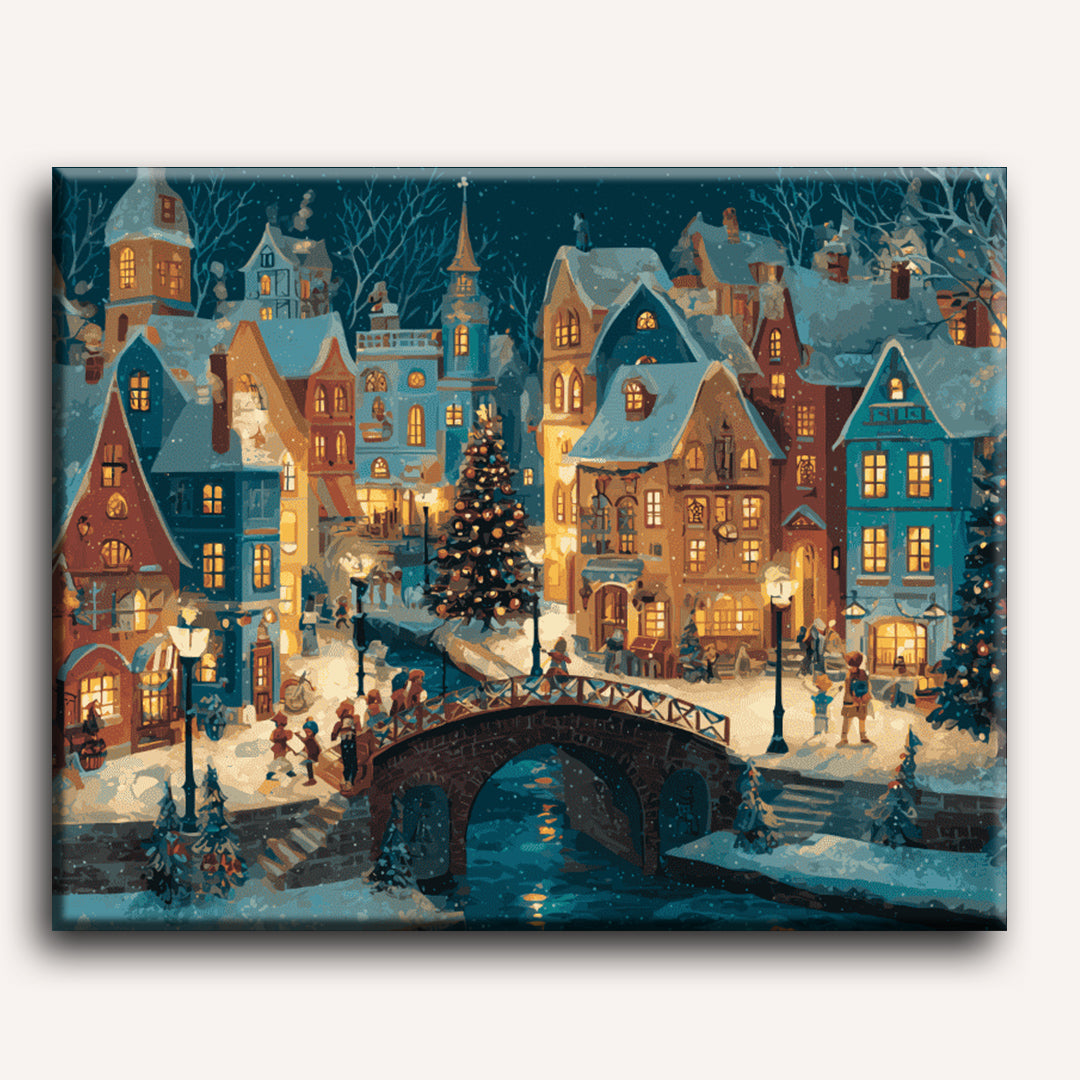 Enchanted Village Scene