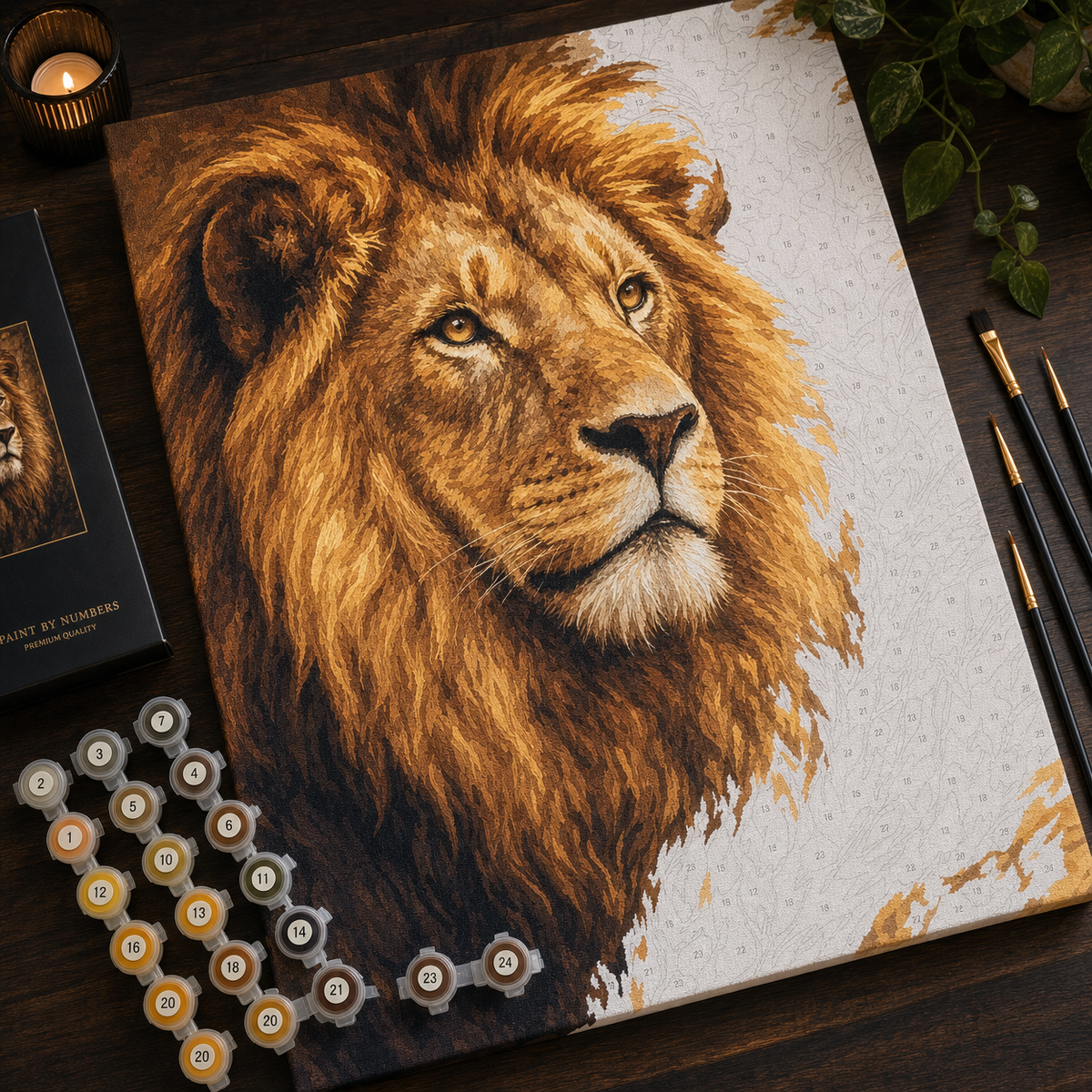 Majestic Lion Portrait