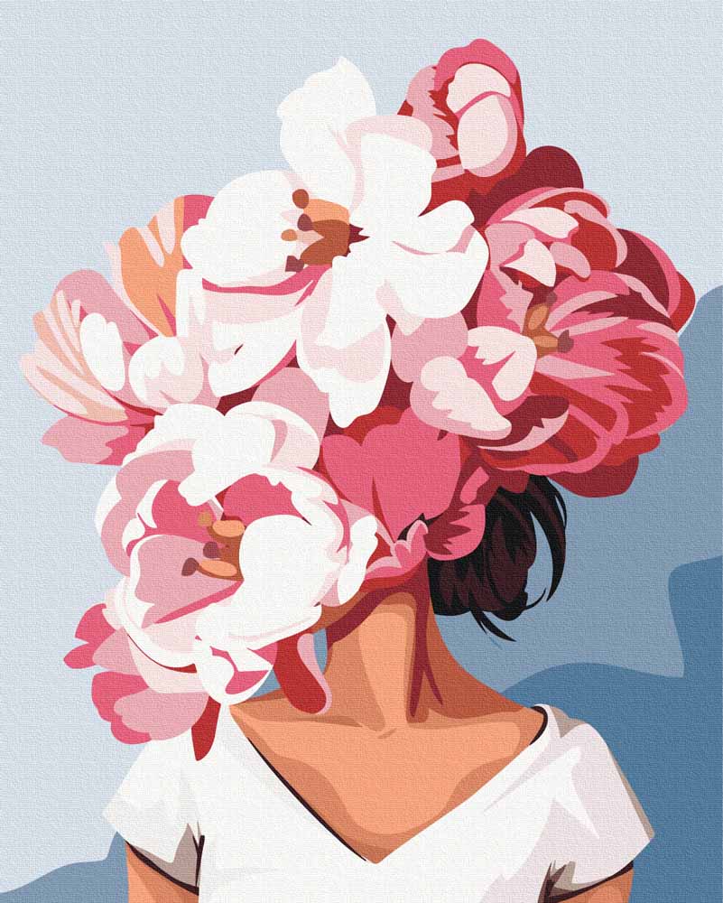 Pink-Haired Flower Girl
