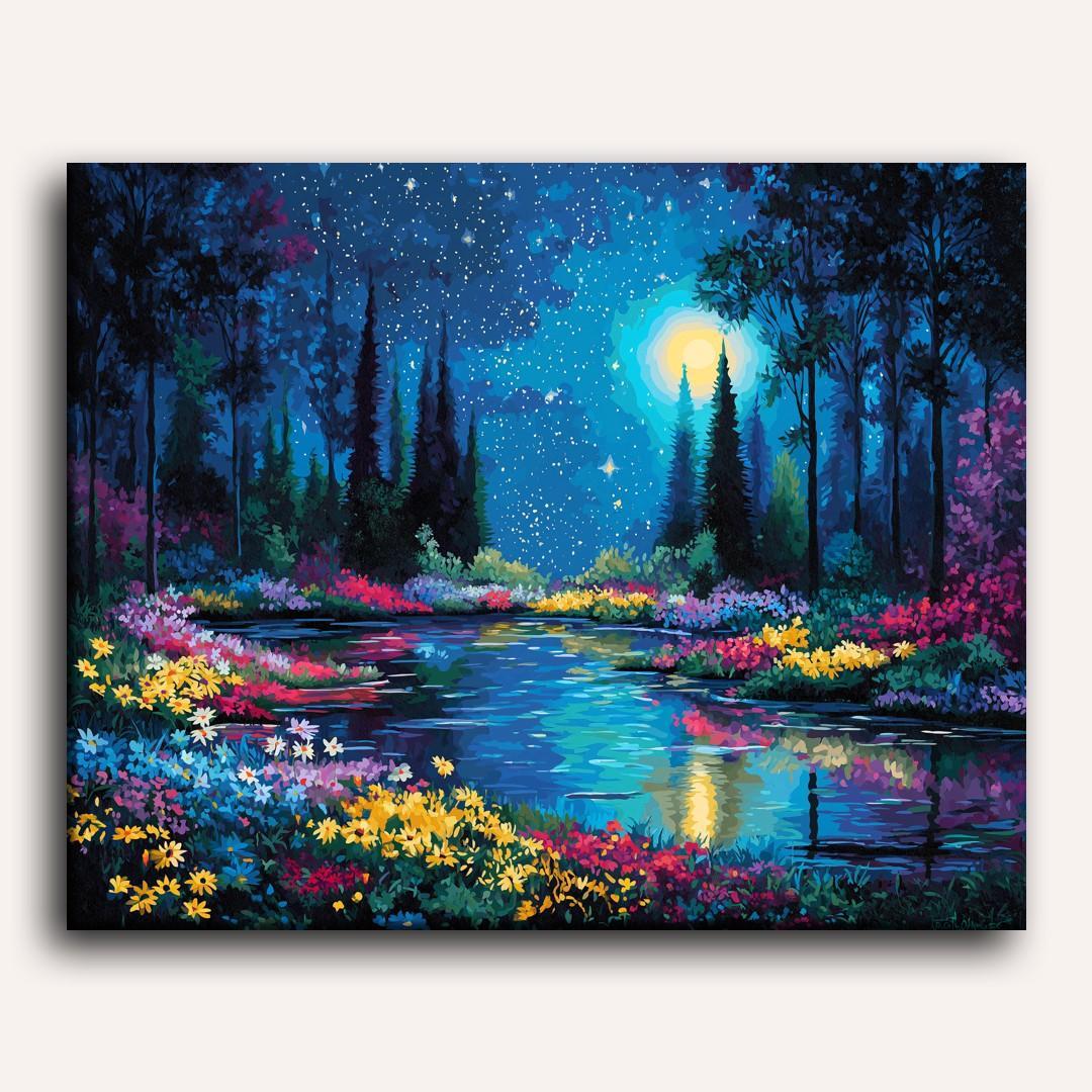 Stars Over the Tranquil Garden