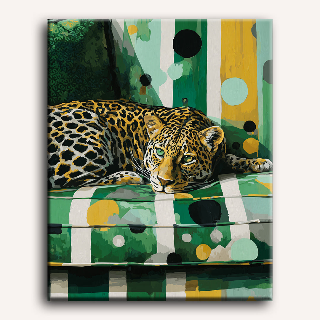 Cozy Leopard Relaxation